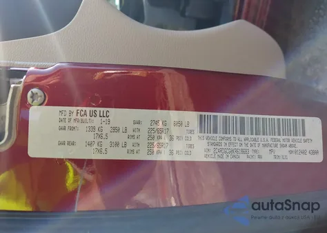 2019 Dodge Grand Caravan Sxt from USA, damaged, VIN 2C4RDGCG0KR618683